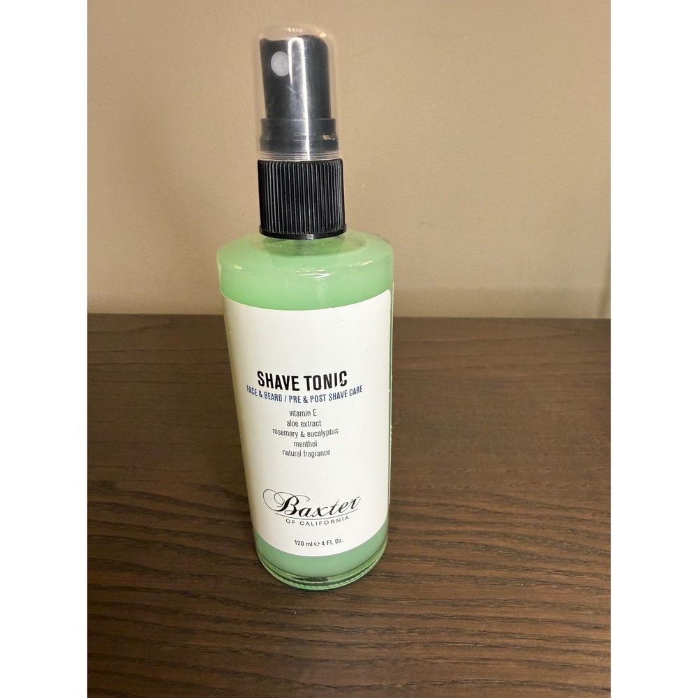 Baxter of California Shave Tonic Pre & Post Shave Care Face Beard Spray 4oz